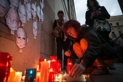 Concentraci&oacute;n en recuerdo de Juan Andr&eacute;s Ben&iacute;tez en Barcelona.