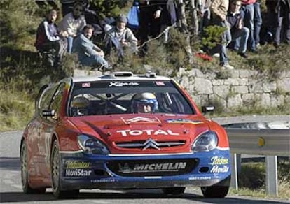 Carlos Sainz, durante la carrera de ayer.