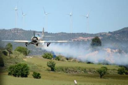 Un Yakovlev Yak-5 en pleno vuelo.