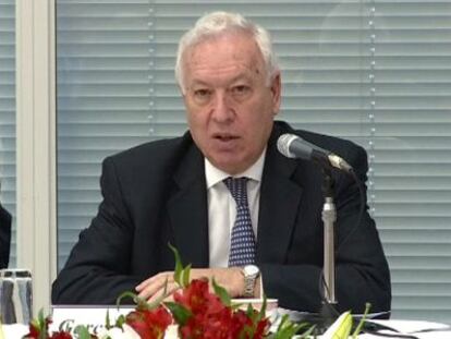 El ministro de Exteriores, Jos&eacute; Manuel Garc&iacute;a-Margallo. 