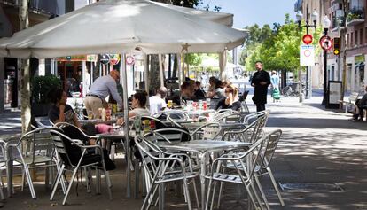 Una terrassa al Poblenou.