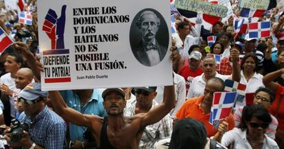 A demonstration held in favor of Constitutional Court's ruling.