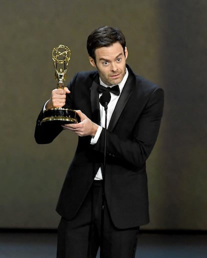 Bill Hader recoge un Emmy por 'Barry' en la gala 70 de los Emmy, celebrada en 2018.