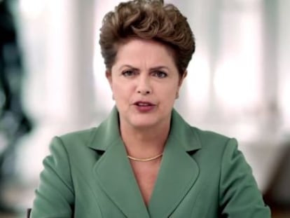 A presidenta Dilma Rousseff, em pronunciamento no dia da Mulher. 