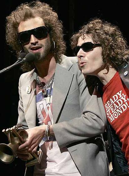 Rubén y Leiva, integrantes del grupo Pereza, se han alzado con el premio al mejor álbum pop por <i>Los amigos de los animales</i>.