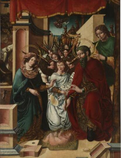 &#039;La Natividad&#039; del Maestro de Sijena depositada en el Prado en 2003