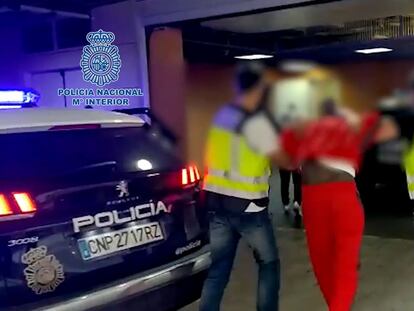 Uno de los detenidos el pasado 4 de noviembre en relación con los enfrentamientos entre bandas criminales suecas en la Costa del Sol.