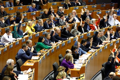Sesión plenaria del Parlamento Europeo en Bruselas
