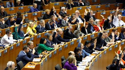 Sesión plenaria del Parlamento Europeo en Bruselas