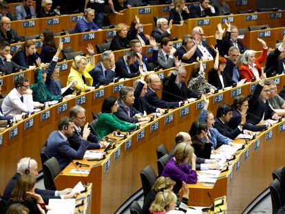 Sesión plenaria del Parlamento Europeo en Bruselas