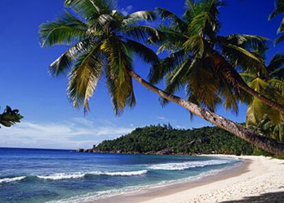 Una playa de Mahé, en las Seychelles.