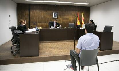 Sergi Rubia, durant una de les sessions del judici.