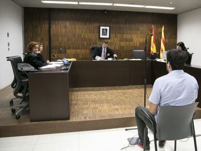Sergi Rubia, durante una de las sesiones del juicio.