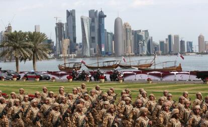 Desfile militar en Doha el pasado 18 de diciembre. 