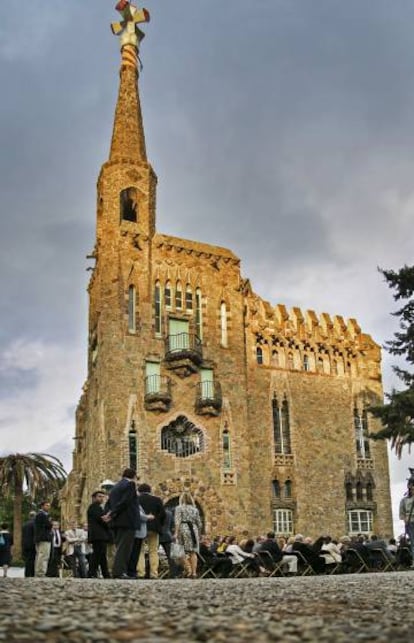 El edificio de la Torre de Bellesguard, de Gaudí.