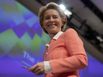 Ursula von der Leyen, este martes en Bruselas. 