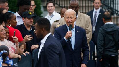 El presidente de Estados Unidos, Joe Biden, este jueves en la Casa Blanca.