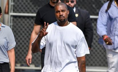 El músico Kanye West en Los Ángeles, en agosto de 2018.