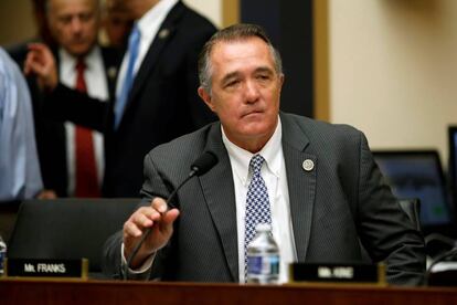 El congresista republicano Trent Franks, este jueves en el Congreso