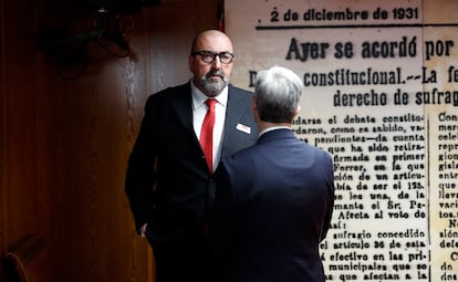 Koldo García, en 2024, en la comisión de investigación del Senado.