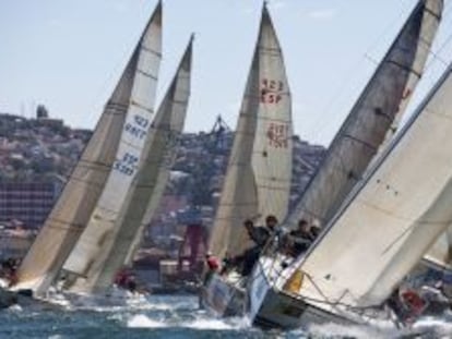 Barcos durante la competici&oacute;n del a&ntilde;o pasado.