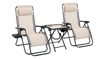 Pack de tumbonas y mesa.