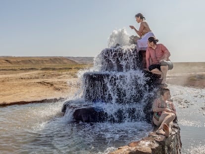 Kazakhstan: A hot spring has emerged on the former bed of the Aral Sea, near Akespe village, and is often visited for healing purposes. Over the years the Aral Sea has lost 90 percent of its waters. Shared by Uzbekistan and Kazakhstan, this formerly fourth largest lake in the world began to retreat in 1960s, with the Soviet project of diverting the rivers Syr Darya and Amu Darya to serve the cotton industry.