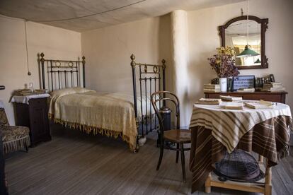 Habitación de Antonio Machado en la pensión donde vivió en Segovia.