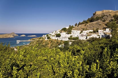 La ciudad de Lindos.