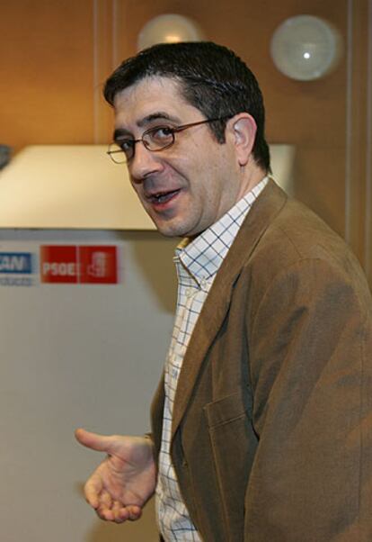 Patxi López, cabeza de lista de los socialistas vascos.