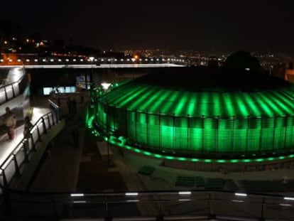 UVA de Mosc&uacute;, un antiguo tanque de agua sobre el que se ha construido un mirador, una sala infantil, un teatro y una plaza.