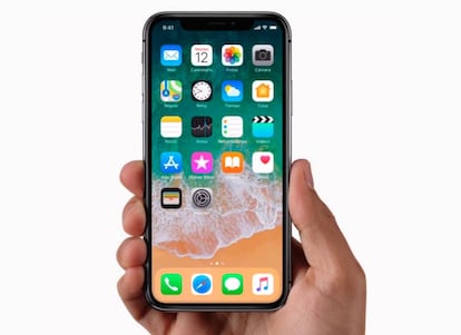 La pantalla del iPhone X ocupa casi todo su frontal