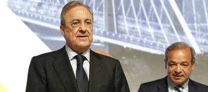 El presidente de ACS, Florentino Pérez, y su consejero delegado, Marcelino Fernández Verdes.