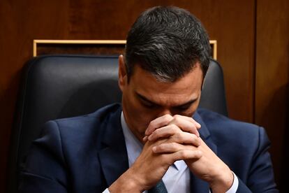 Pedro Sanchez, tras perder la segunda votación de la sesión de investidura del 25 de julio de 2019 en el Congreso de los Diputados.