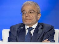 Javier de Paz, durante un consejo de administración de Telefónica.