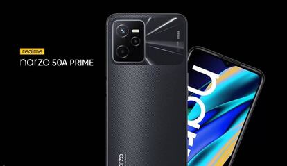 Diseño del Realme Narzo 50A Prime