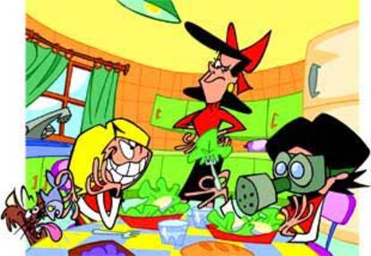 Imagen de la serie de dibujos animados <i>Zipi y Zape</i>.