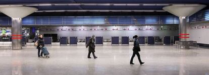 Terminal de facturación en la estación de Nuevos Ministerios.