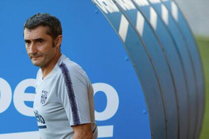 Valverde, en la Ciudad Deportiva del Barcelona.