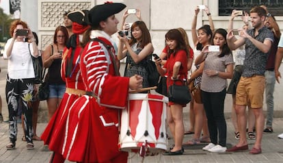 Turistas en Barcelona en septiembre.