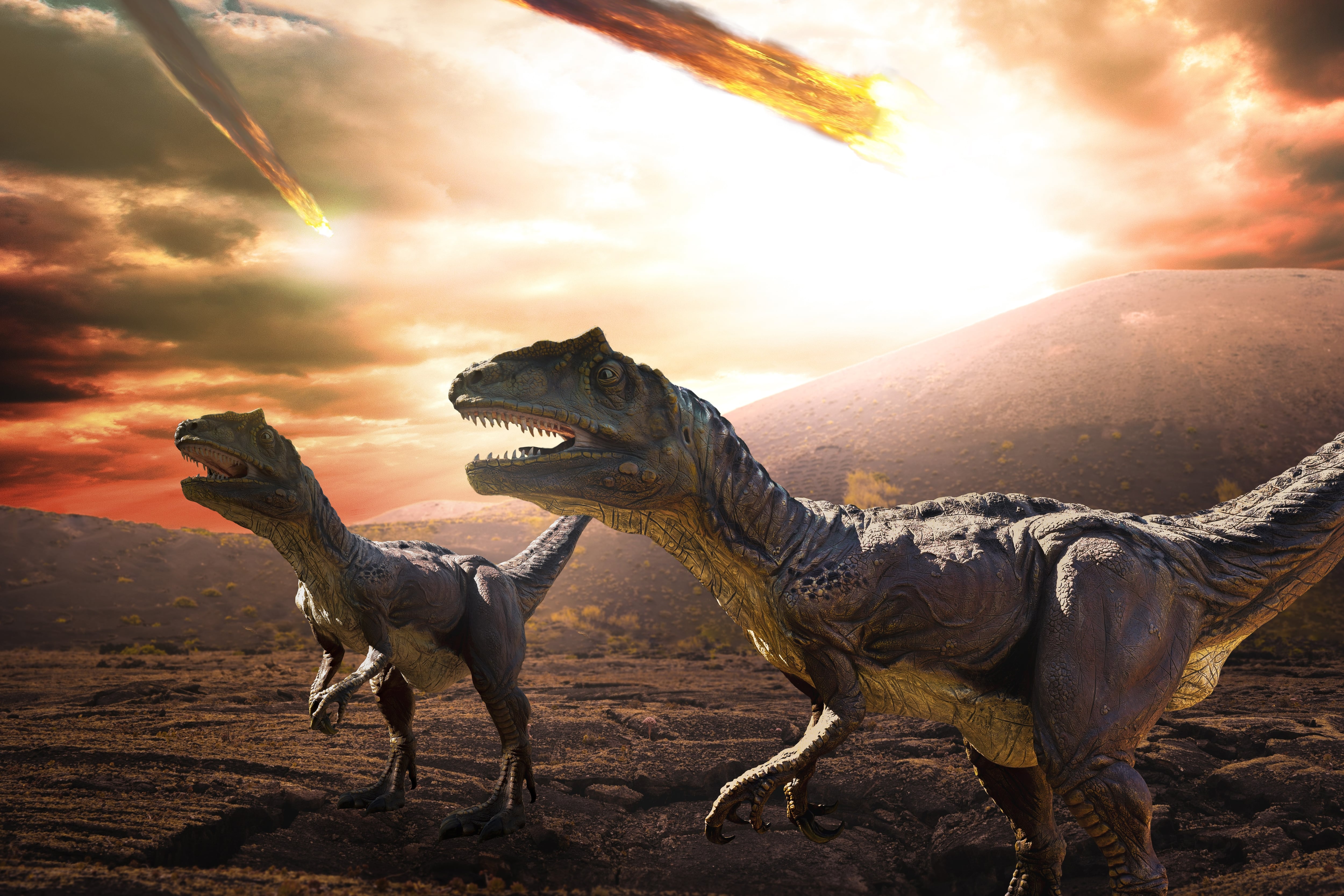 ¿Se achicharraron los dinosaurios en pocas horas? El meteorito creó una capa de polvo que convirtió el planeta en una parrilla