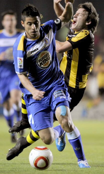 Albín, durante el partido