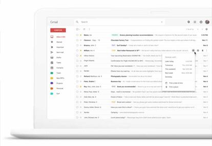 Así podría ser el nuevo diseño de Gmail en la web