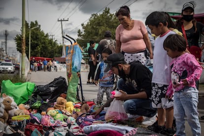 Tianguis en Ecatepec, en el Estado de México, en agosto de 2020. 