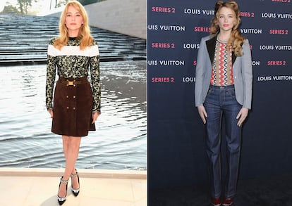 La actriz, perfecta con dos looks de Vuitton, su firma predilecta.