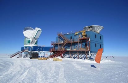Instlaciones de la base Amundsen-Scott, en el polo Sur, donde está instalado el telescopio Bicep-3.