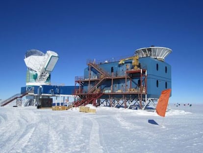 Instlaciones de la base Amundsen-Scott, en el polo Sur, donde est&aacute; instalado el telescopio Bicep-3.