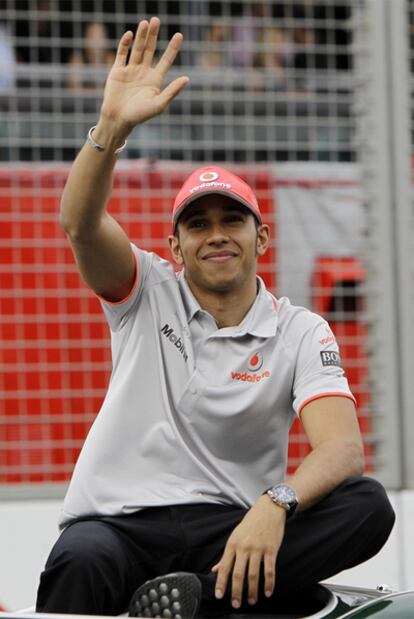 Lewis Hamilton, durante el GP de Australia.