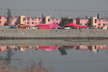 Vista de una zona habitacional en Ecatepec, Estado de México