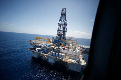 Una plataforma petrolera en el Golfo de México, en una imagen de archivo.